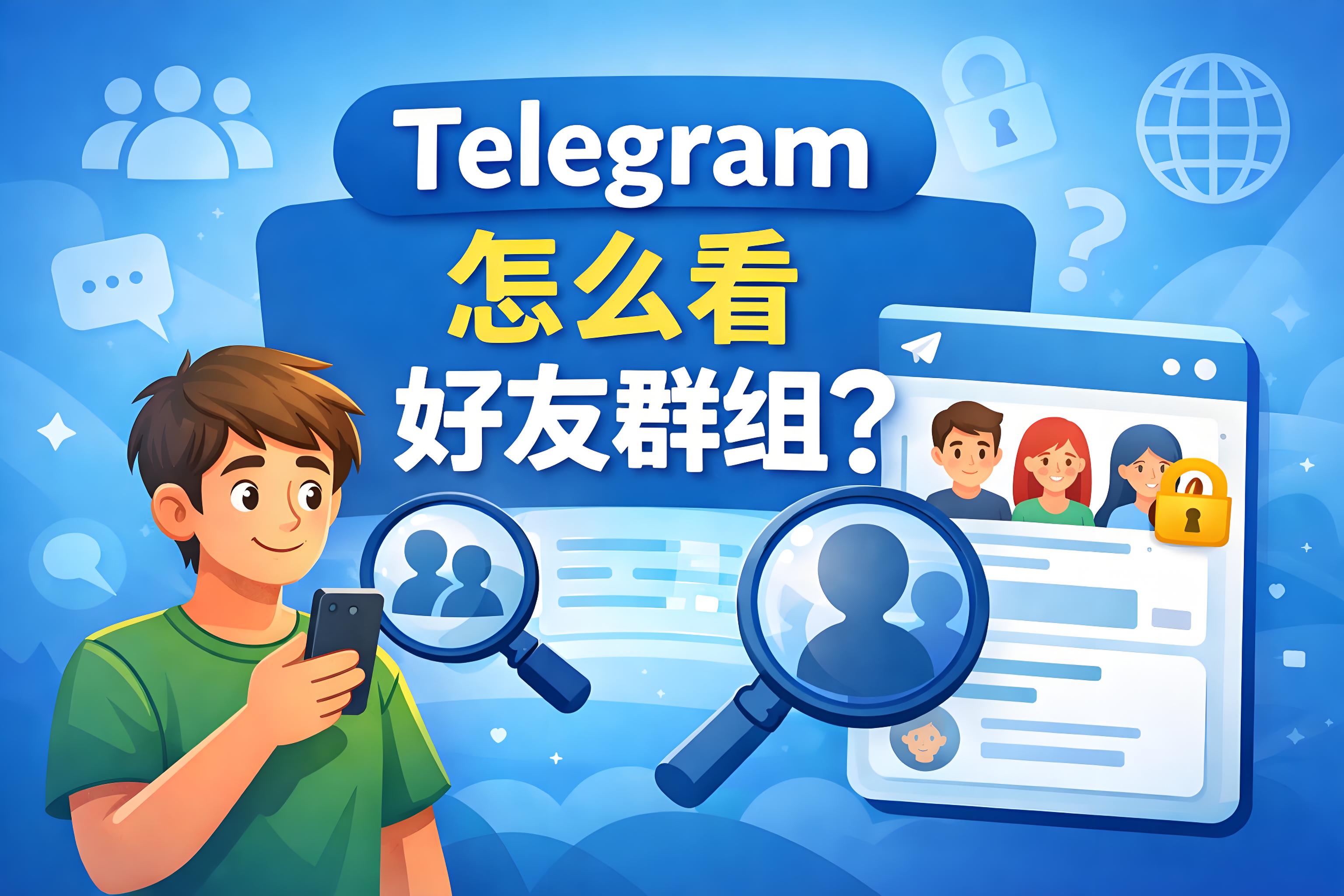 查看Telegram好友群组有何方法？