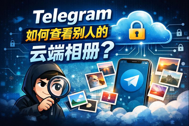 Telegram是否能查览别人的云端相册？